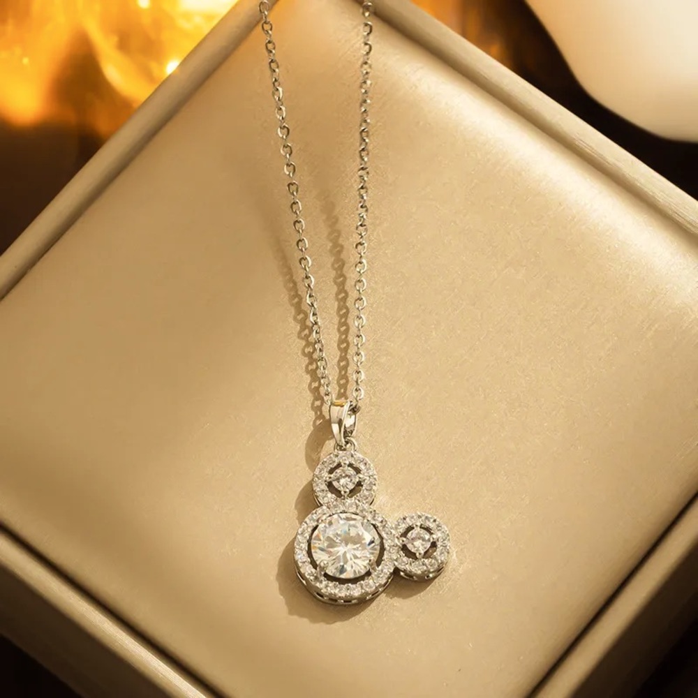 Mickey silver-tone necklace